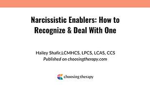 Narcissistic Enablers: How to Recognize & Deal With One
