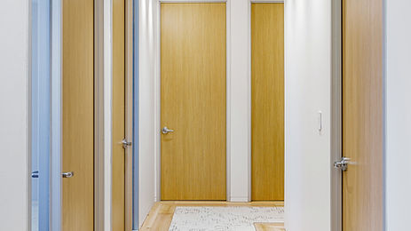 Internal corridor to private offices