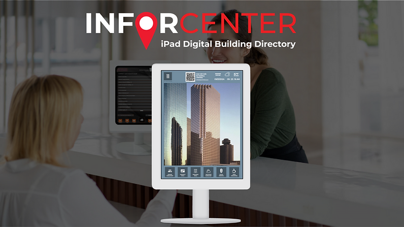 A Modern QR Code iPad Digital Building Directory