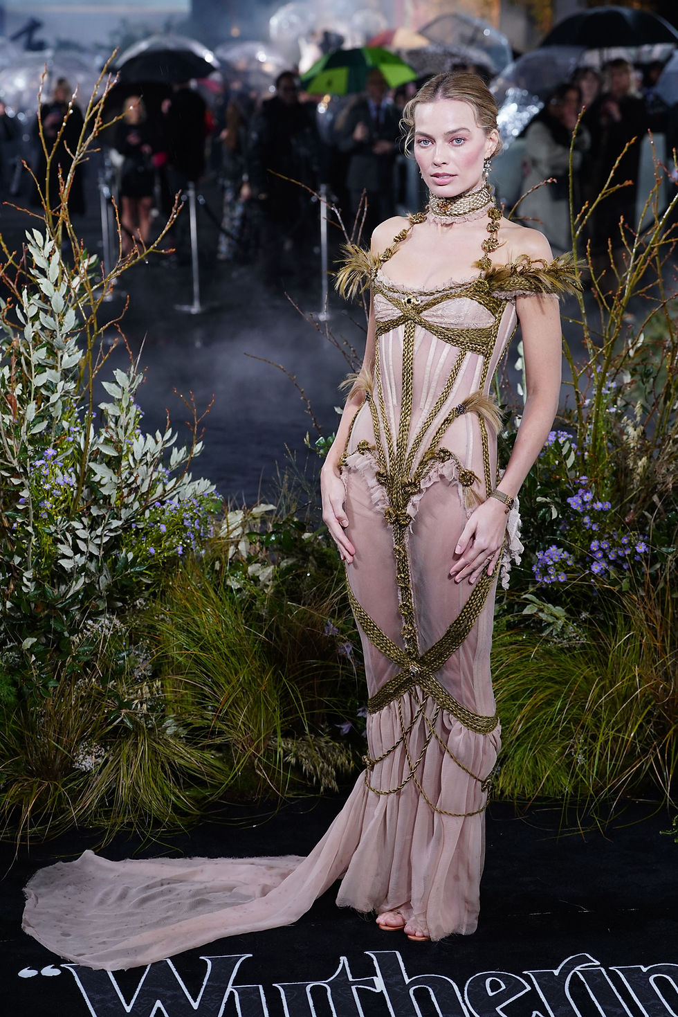 Margot Robbie arriving for the UK premiere of Wuthering Heights, at Odeon Luxe in Leicester Square, central London. Picture date: Thursday February 5, 2026.