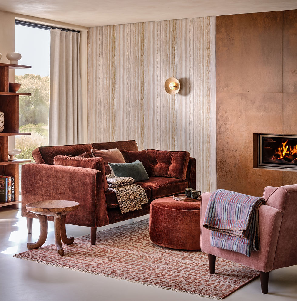 Sofology Cricket 3 Seater Sofa in Luxe Chenille Burgundy Mix, £1,199, Sofology (Sofology/PA)
