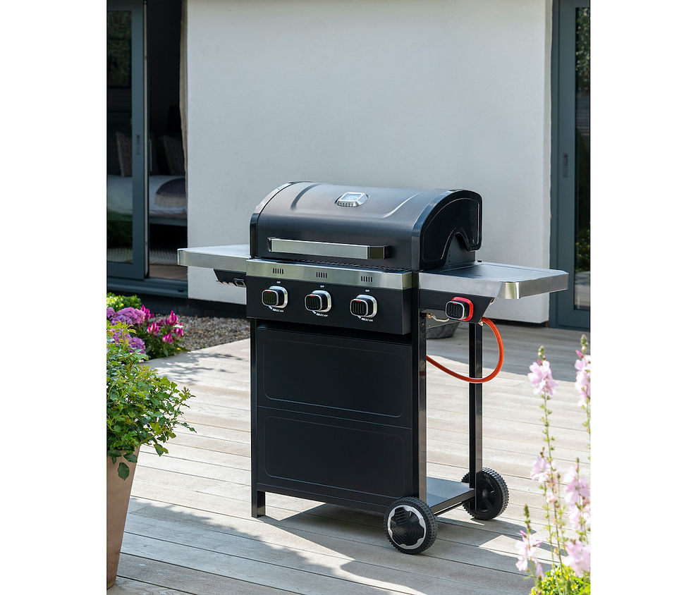 Norfolk Grills 3 – Burner Liquid Propane Gas Grill with Side Burner, Wayfair