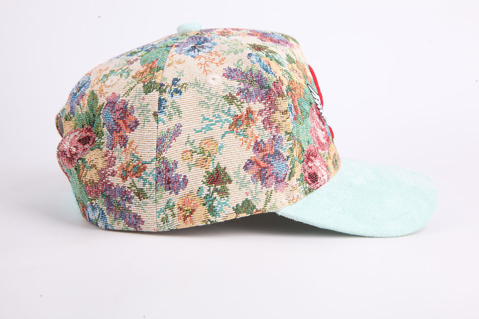 Thumbnail: Floral 5 Panel K Frame Snapback Hat