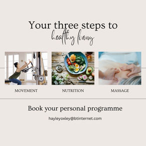 The Triad of Optimum Health: Nutrition, Massage & Gyrotonic Movement