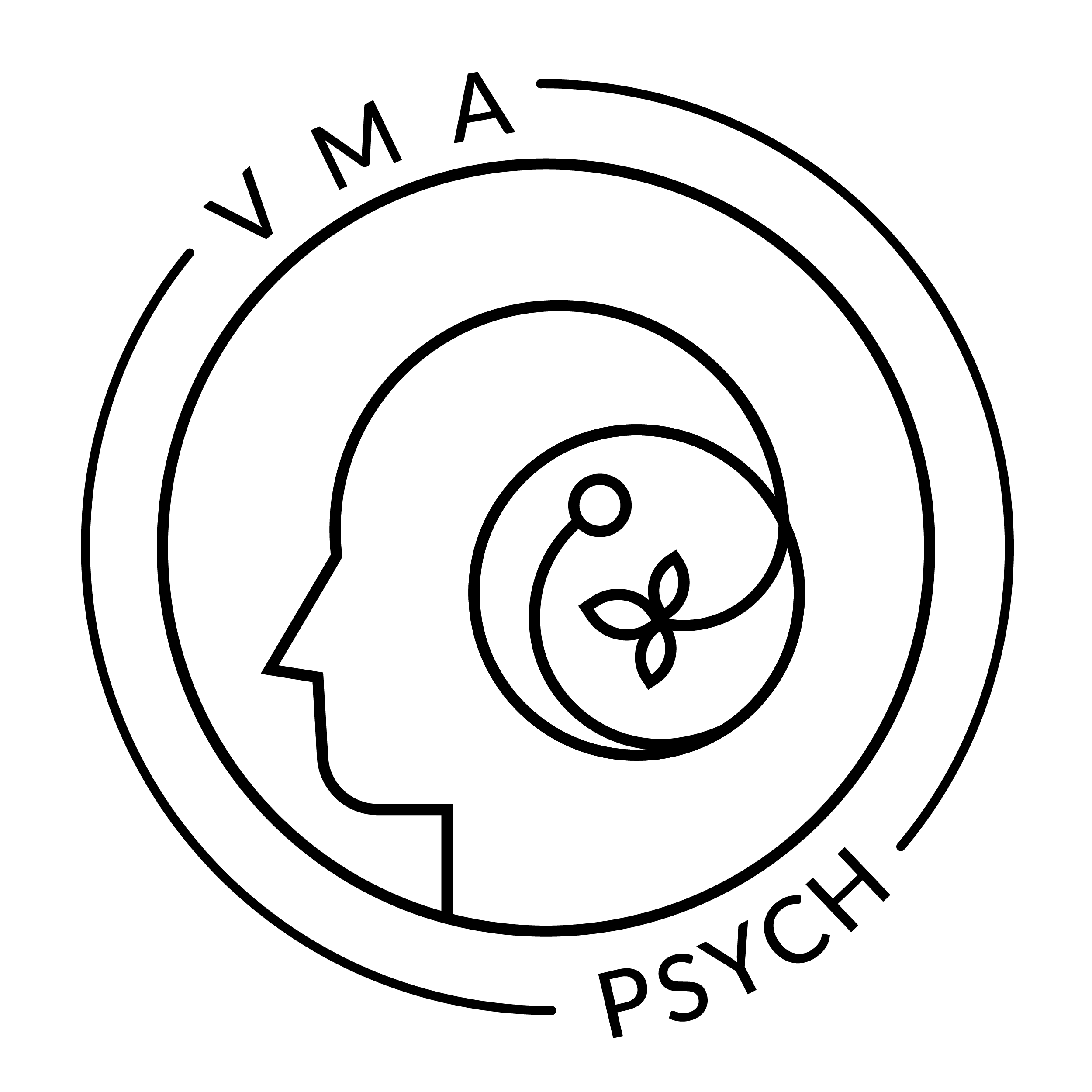 VMA Psych Logo tilted black transparent.png