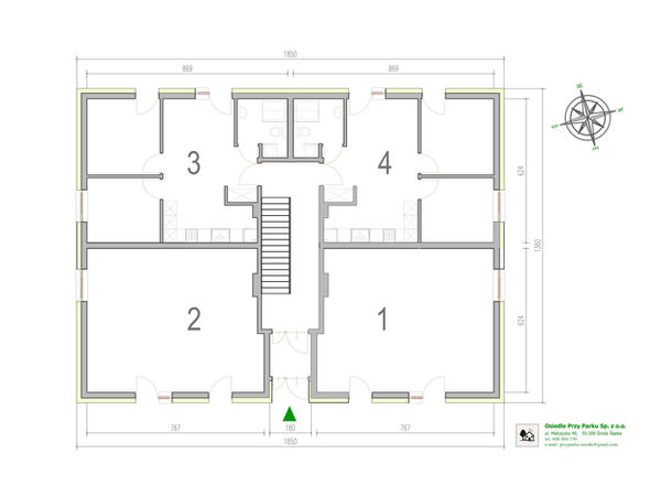 rzut lokalu z oferty osiedle przy parku środa śląska