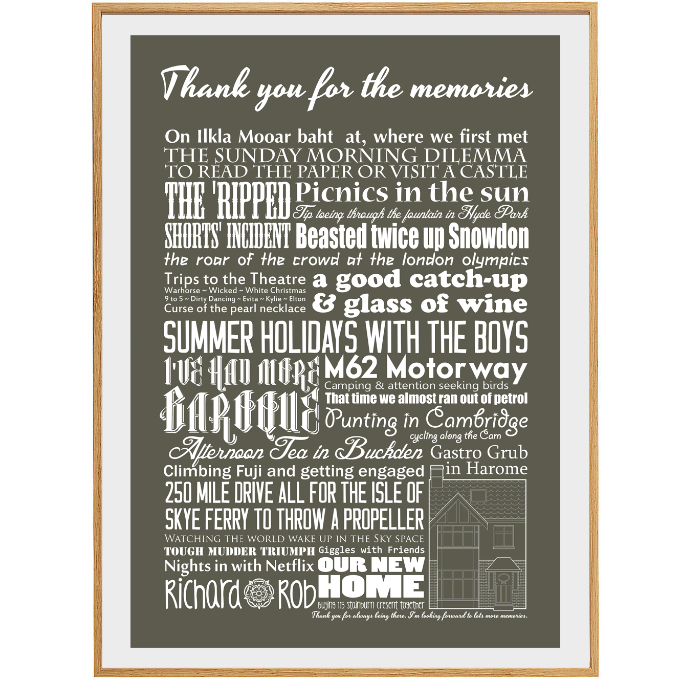 Personalised Memories Print