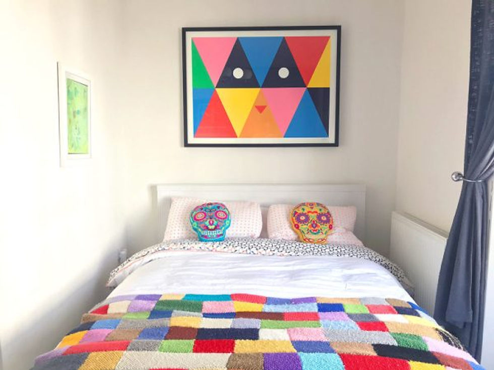 The final blanket at home in the UK