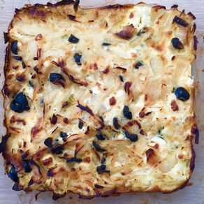 Gratin d'oignons à la feta