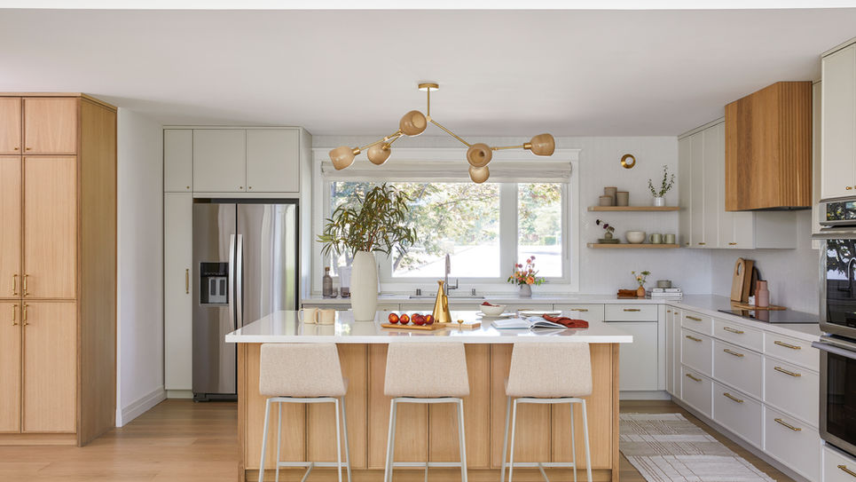 beautiful custom made kitchen featured on Sunset Magazines website