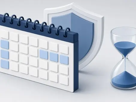 Calendario corporativo estilizado en tonos azules con fechas resaltadas de septiembre y diciembre, que representa los vencimientos de precios de transferencia 2026