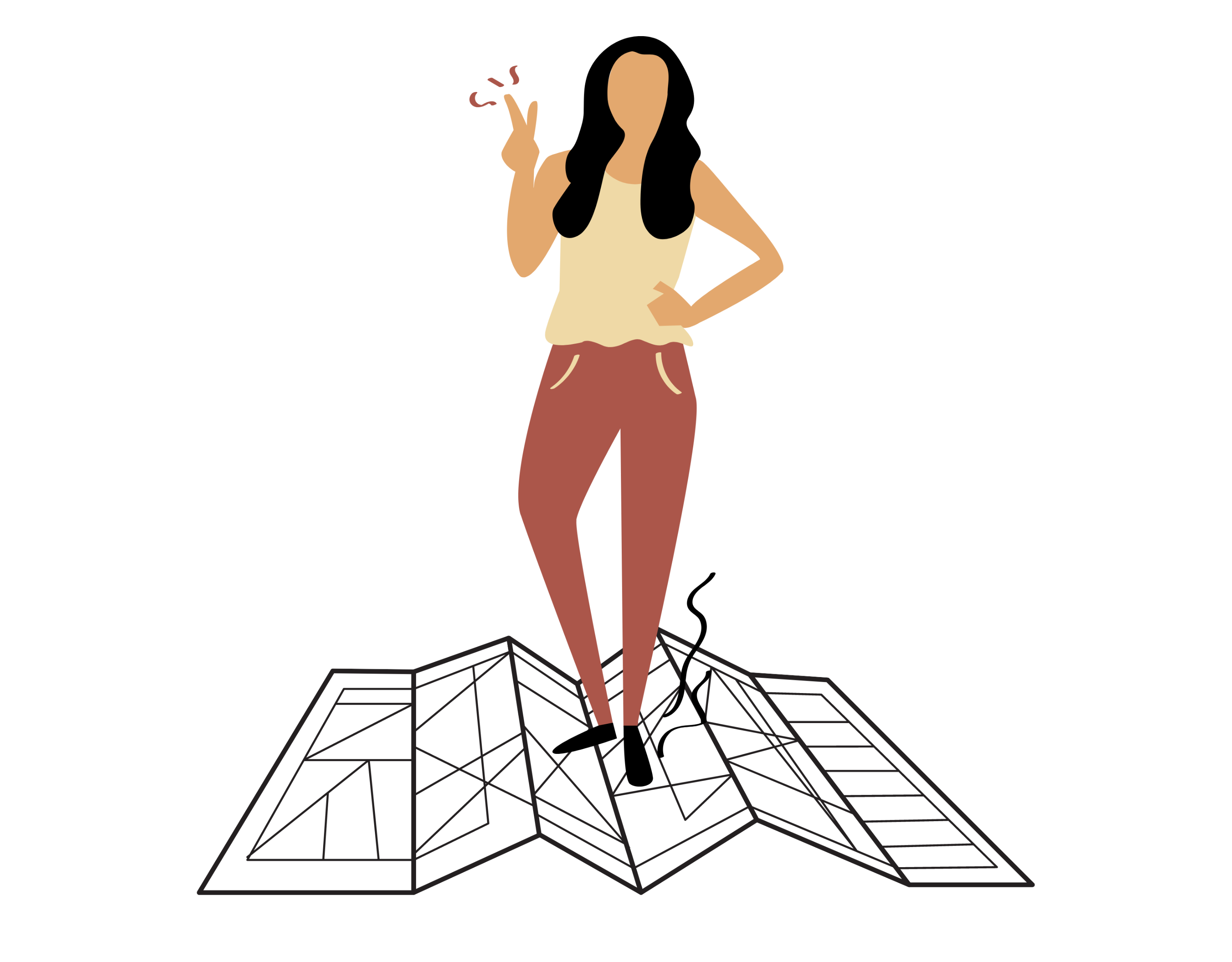 Femme qui établiee une stratégie lors d'un coaching-thérapie