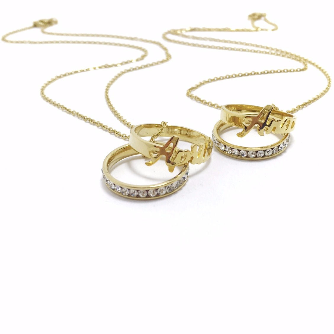 Name & Eternity Ring Necklace