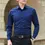 Thumbnail: New Plus Size Men Solid Color Business Shirt Fashion Classic Basic Casual Slim