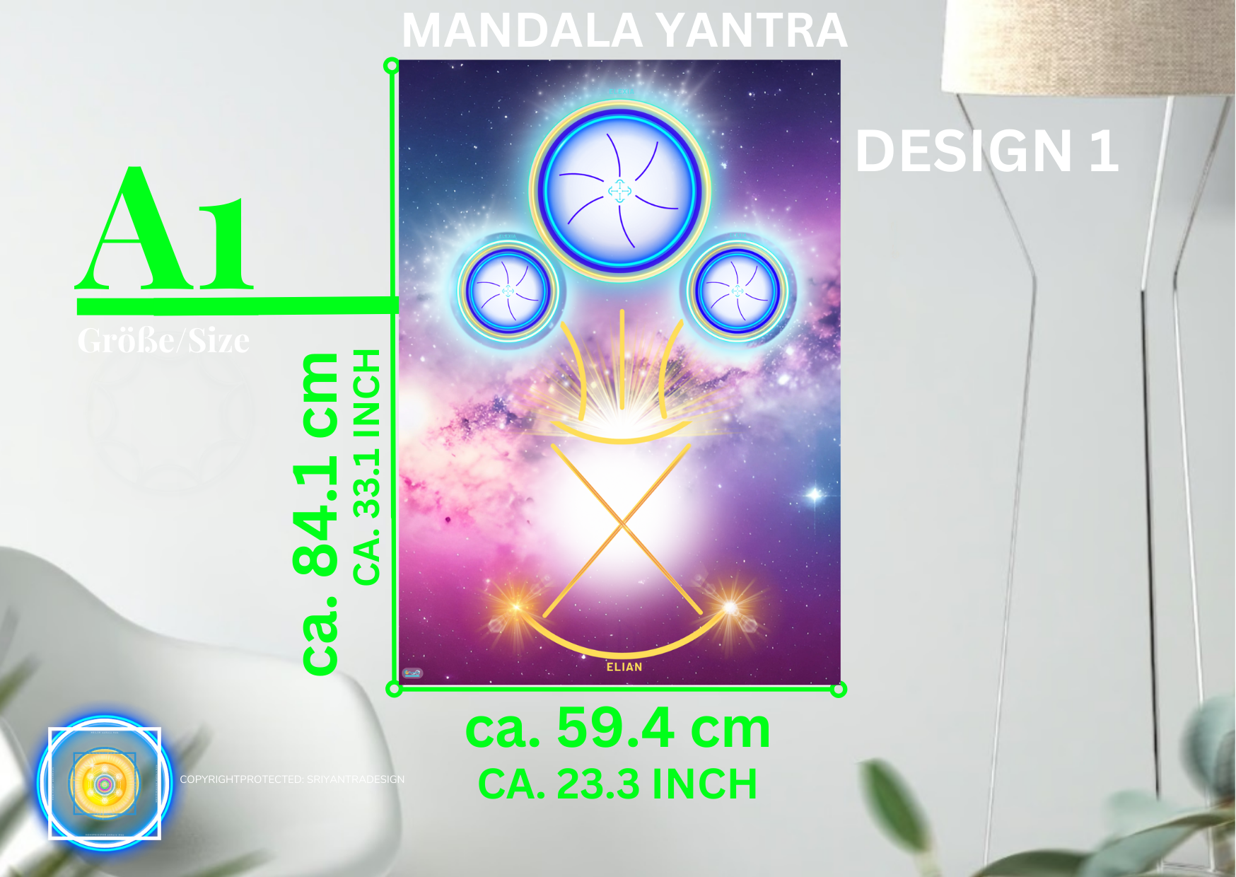 Erlösendes MANDALAYANTRA, Befreiung, energetische Raumreinigung, No.1