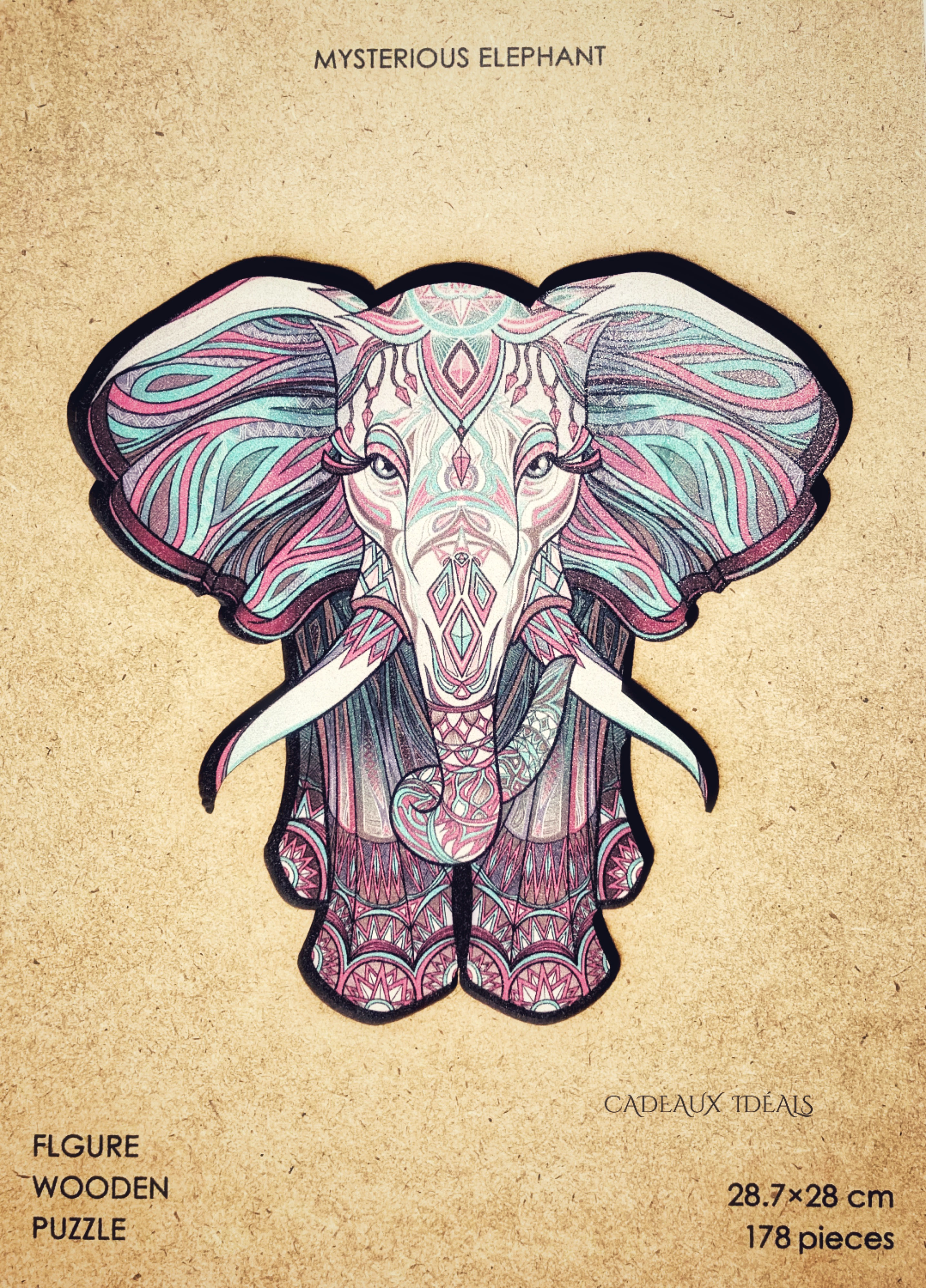 PUZZLE BOIS ELEPHANT MYSTIQUE