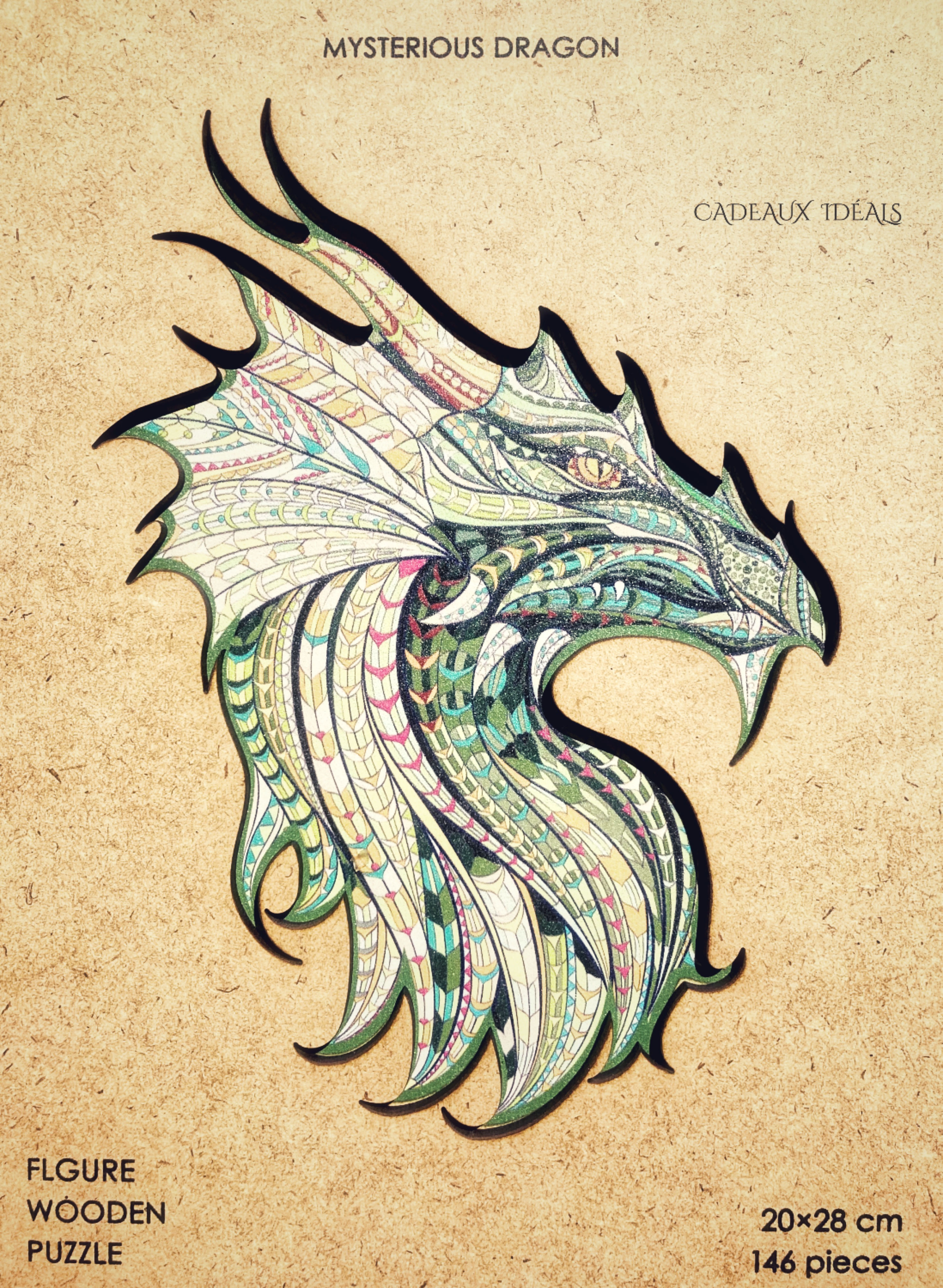 PUZZLE BOIS DRAGON MYSTIQUE