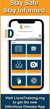 LIUNA Infectious Disease App and Online Course