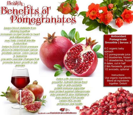 Benefits of Pomegranates