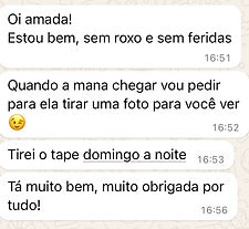 Feedback positivo de paciente sobre o meu trabalho