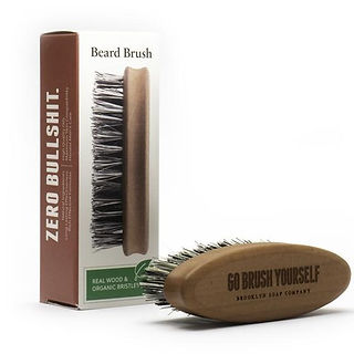 une brosse à barbe vegan