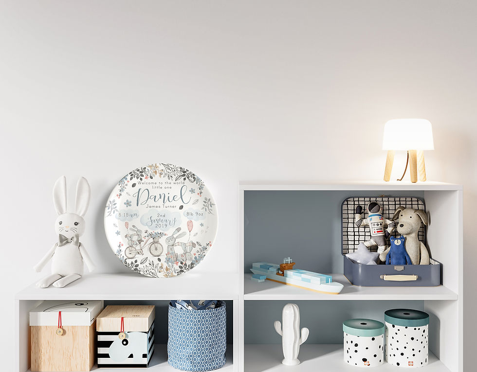 Thumbnail: Floral Rabbits Blue