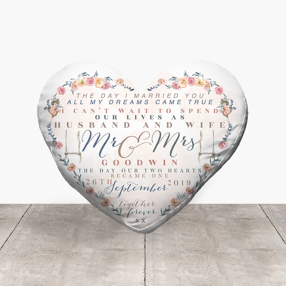 Wedding Heart - Husband & Wife