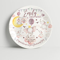 Christening Baby Elephants Pink