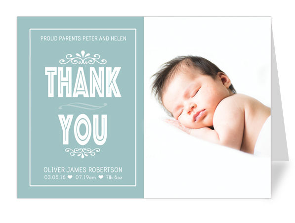 Thumbnail: Thank You Baby Boy Photo