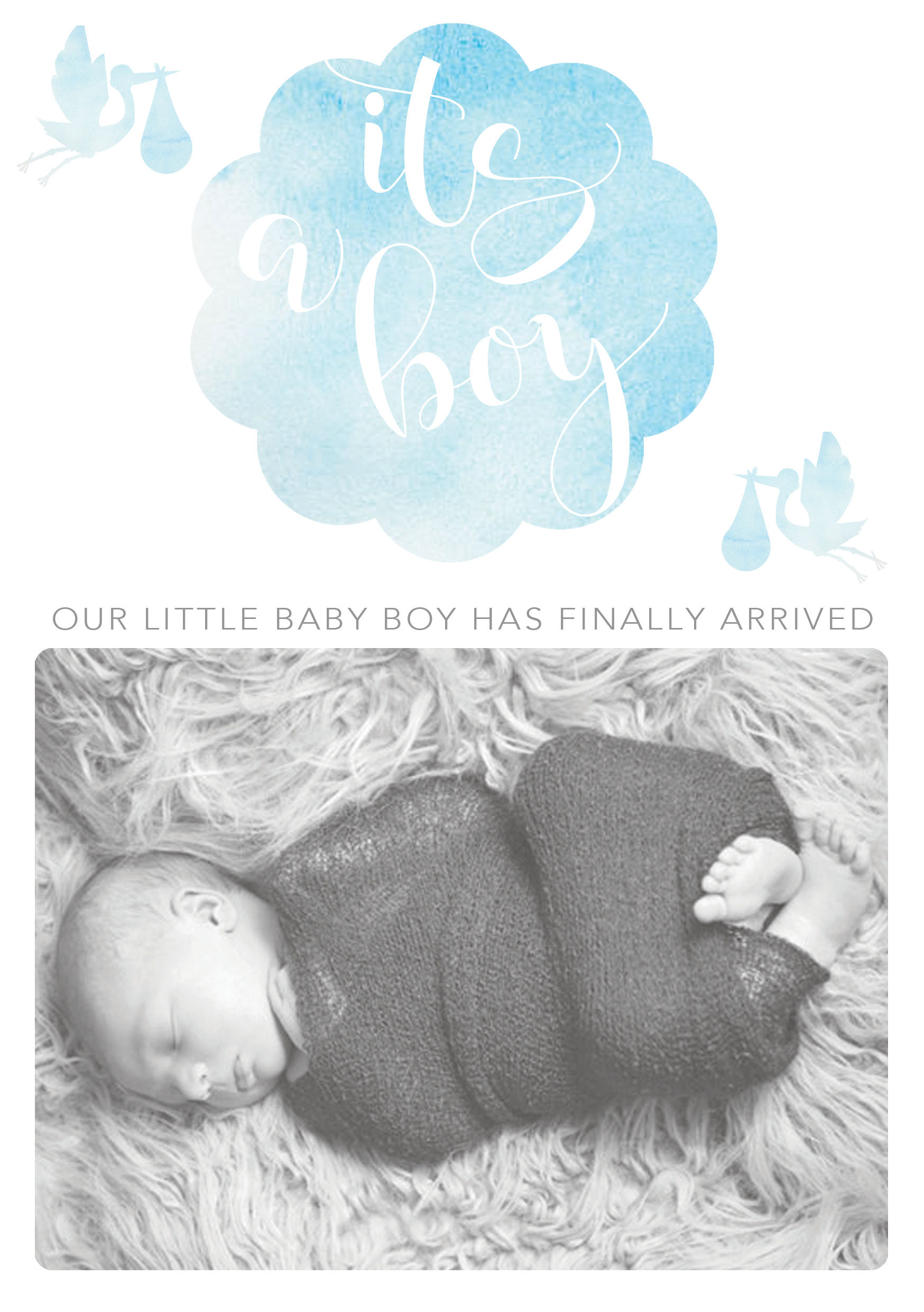 Baby Boy Watercolour