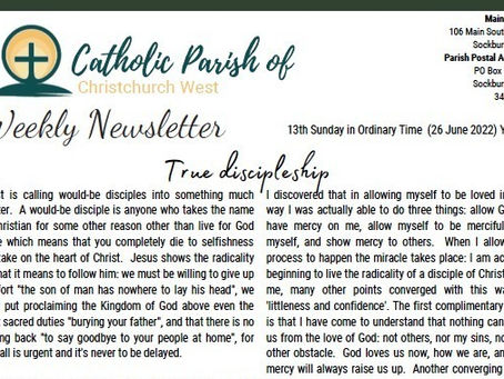 13th Sunday in Ordinary Time