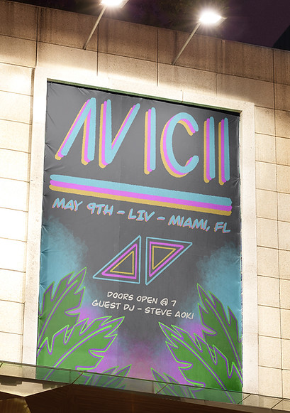 Avicii Concert Poster