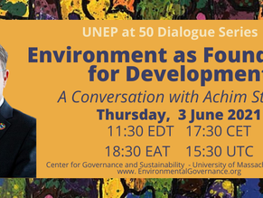 EVENT: Environment as Foundation for Development: A Conversation with Achim Steiner