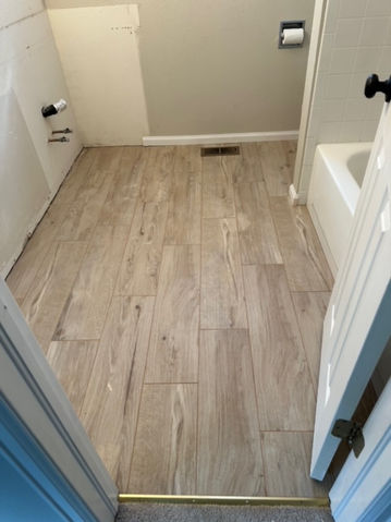 Ceramic Floor Installed at Lakewood Co 