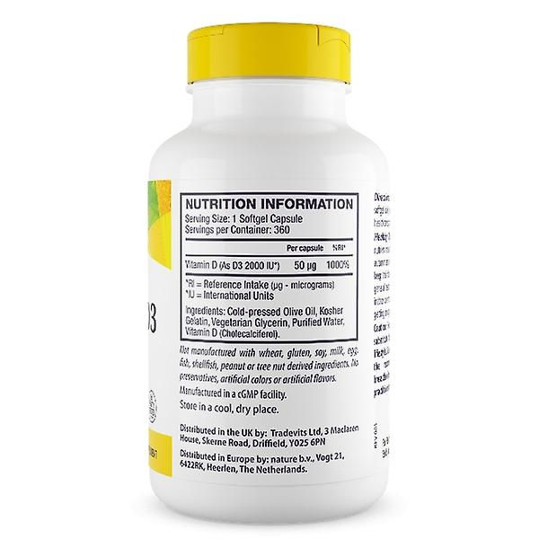 Miniatura: Vitamina D 2000ui 240 softgel - Healty origins 