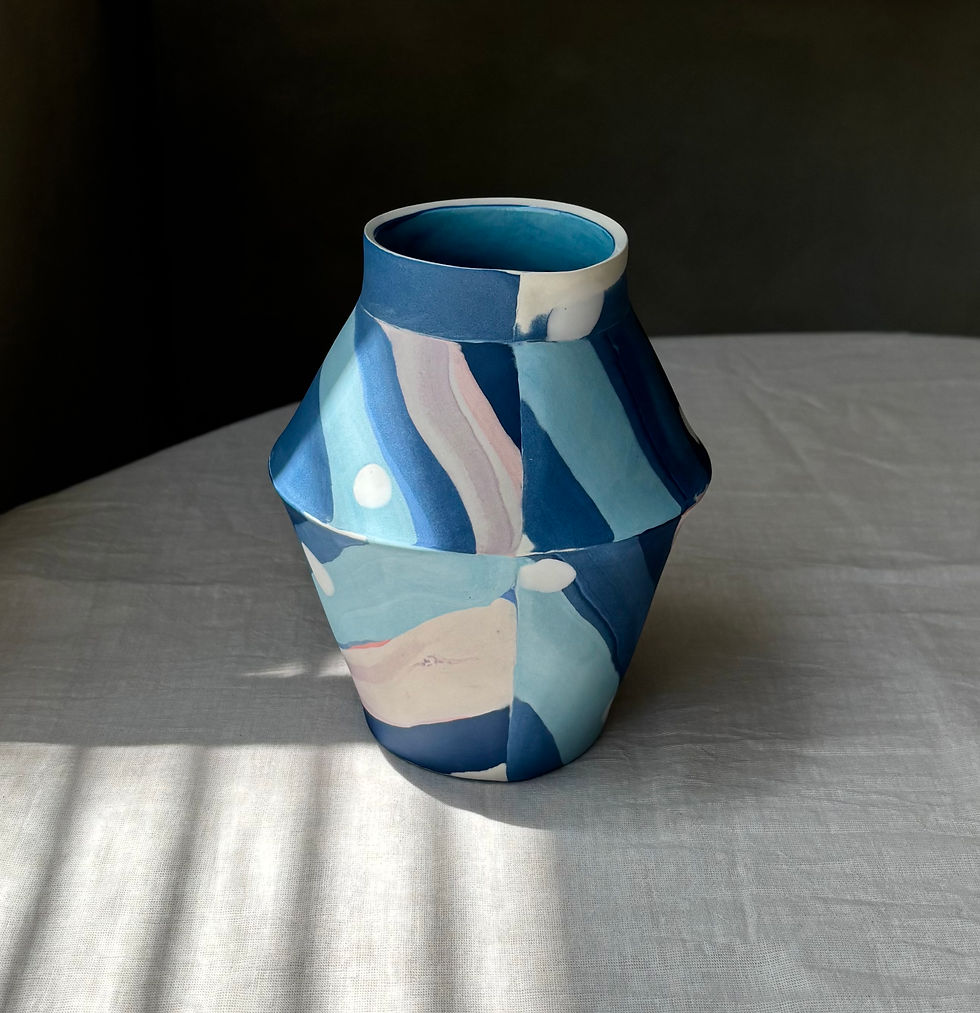 Thumbnail: Ocean-Colors Nerikomi Vase
