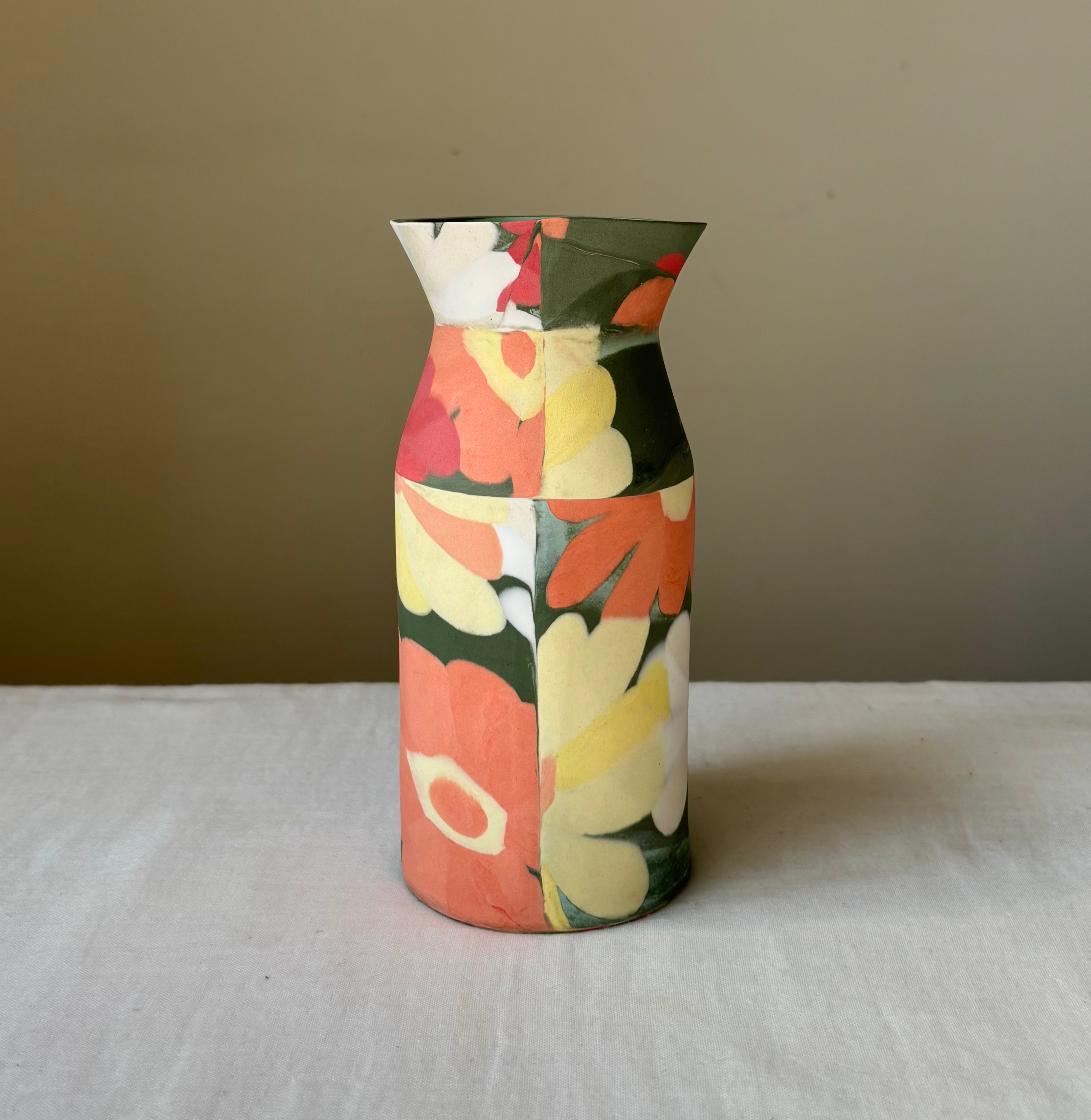 Elegant Zinnia Bottle Vase