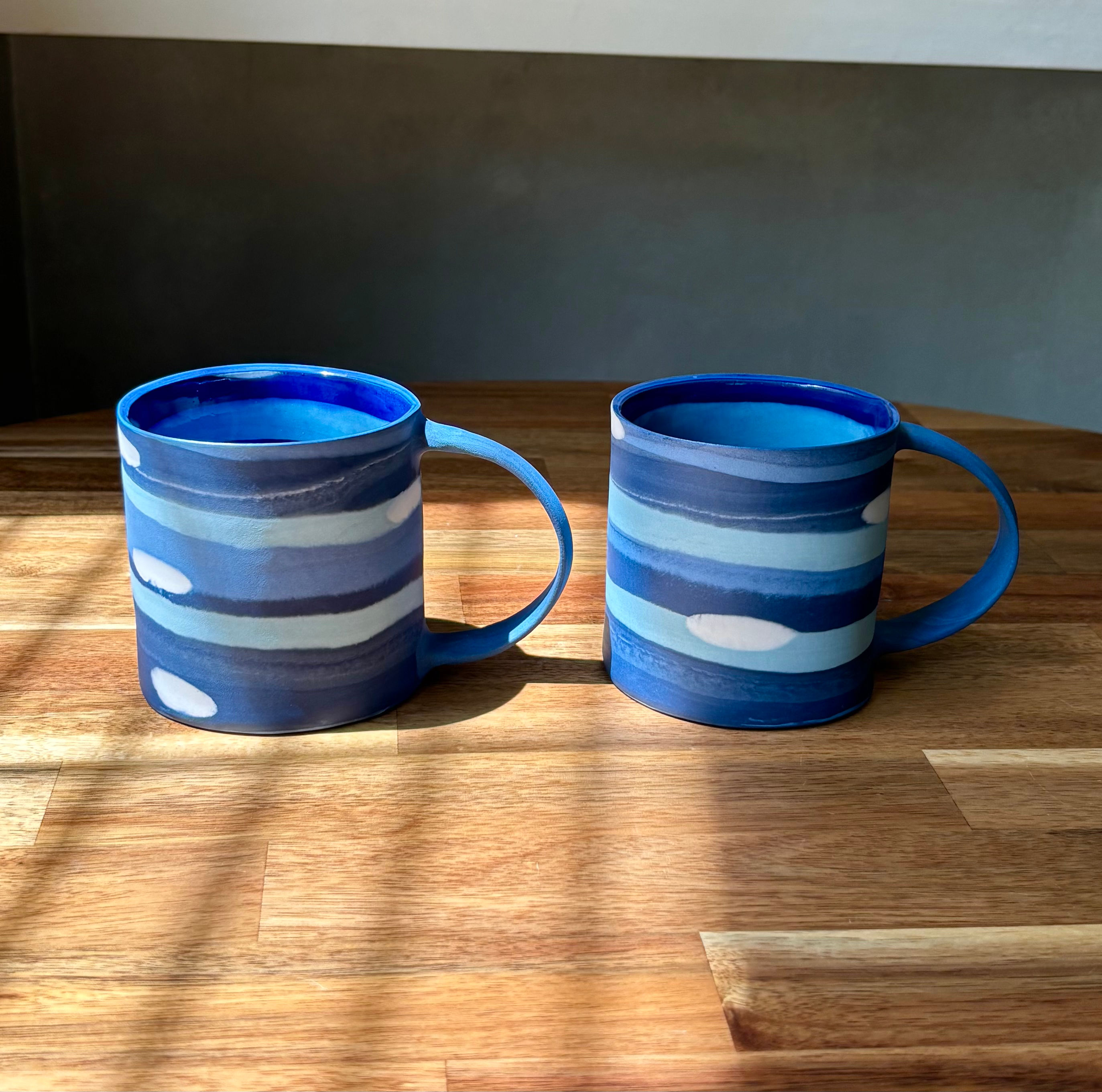 Color Stripe Nerikomi Coffee Mug