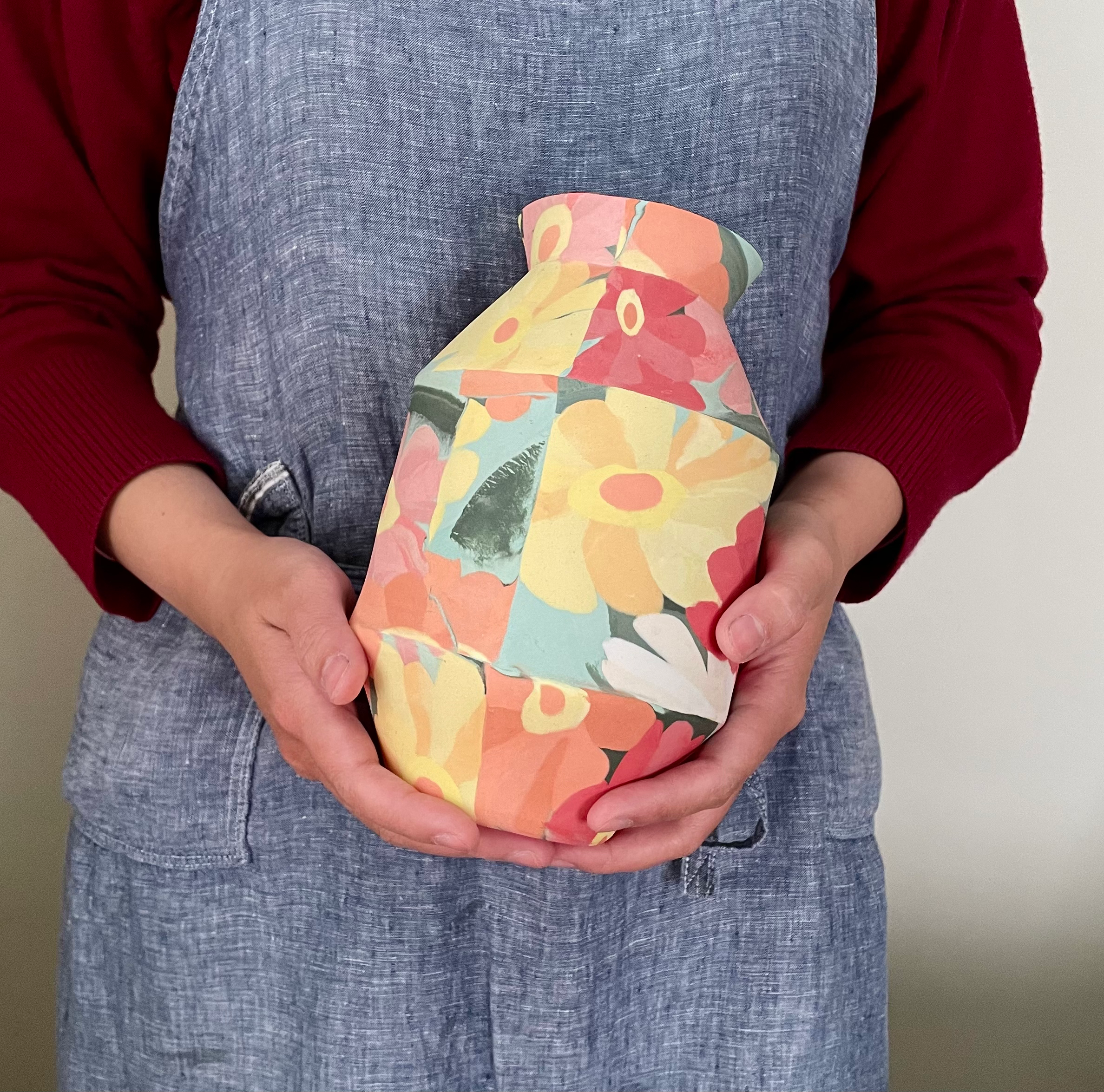 Elegant Zinnia Big Vase