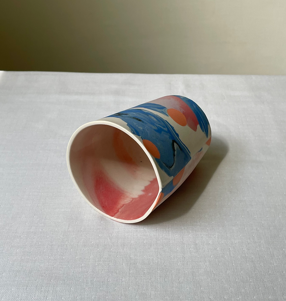 Thumbnail: Pink-ocean Nerikomi Tumbler