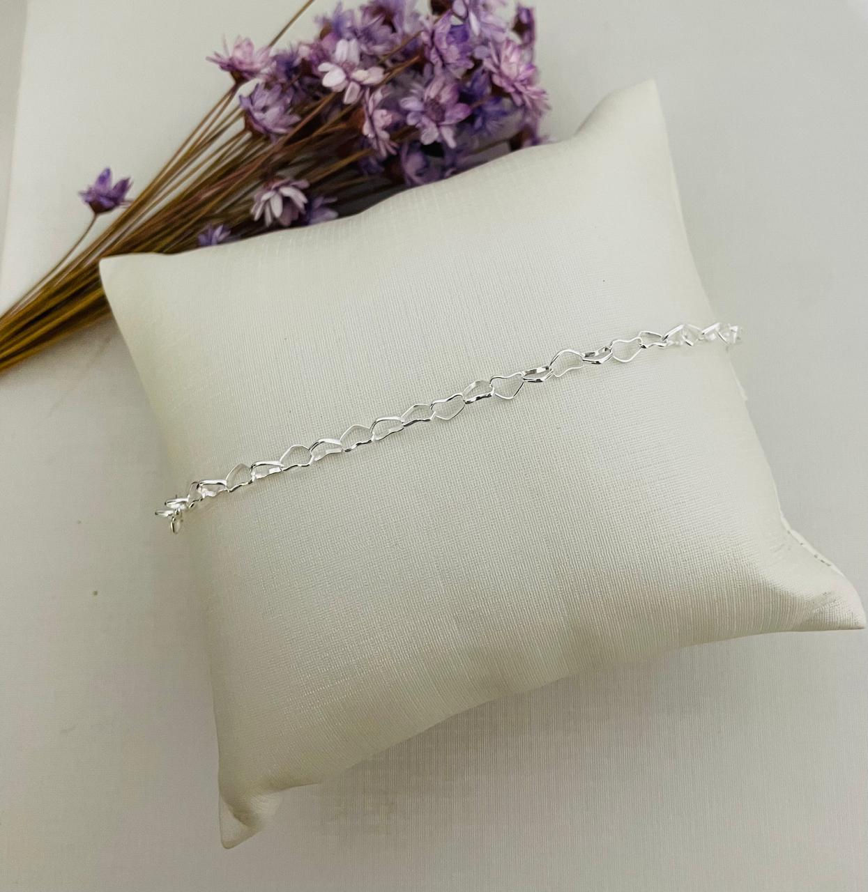 Pulseira Elo Corações