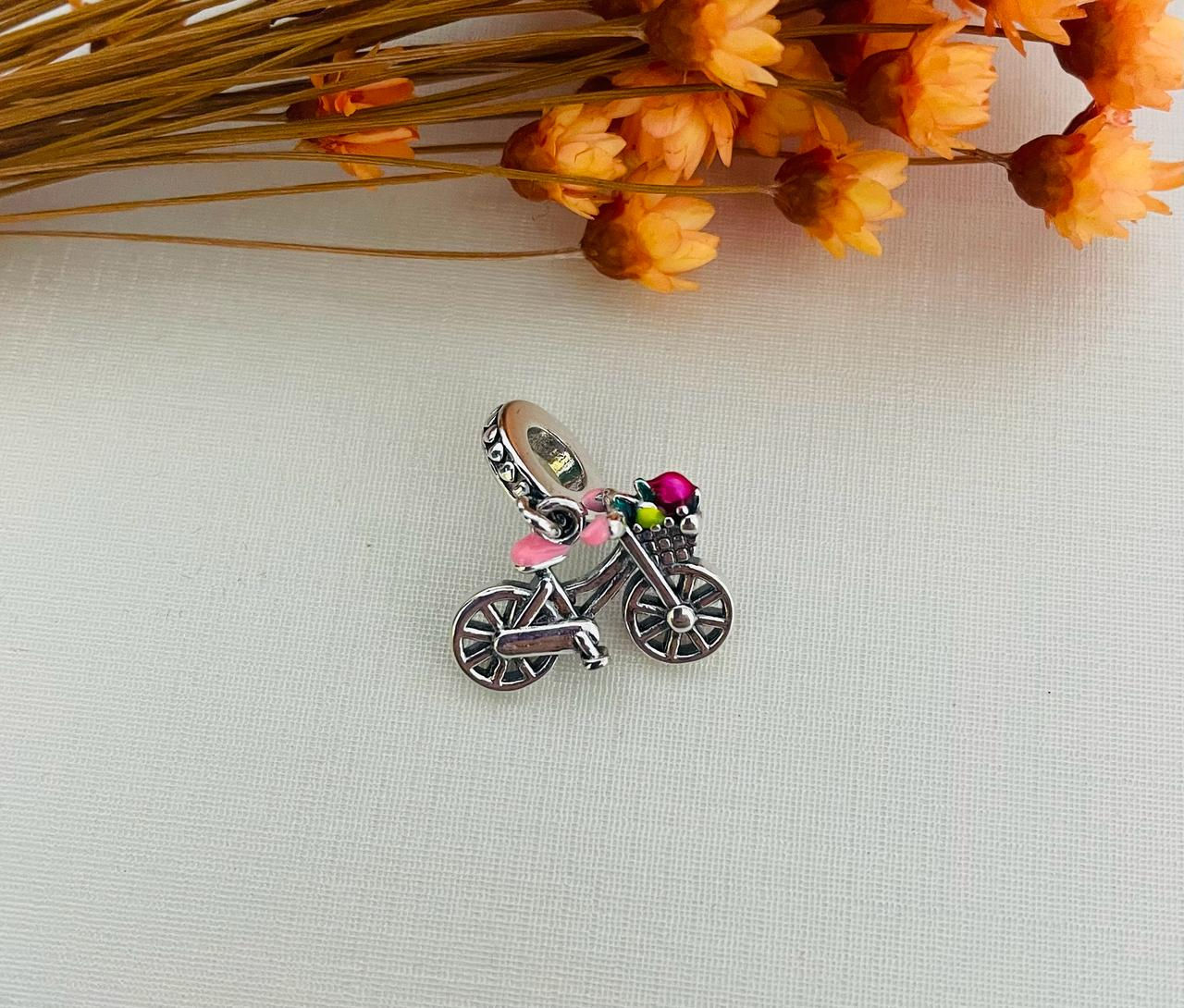 Berloque Bicicleta/Cesta de Flores