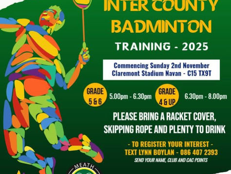 Meath Intercounty Training 2025/2026