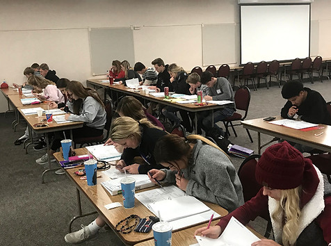 ACT-Now Test Prep Students taking a practice exam