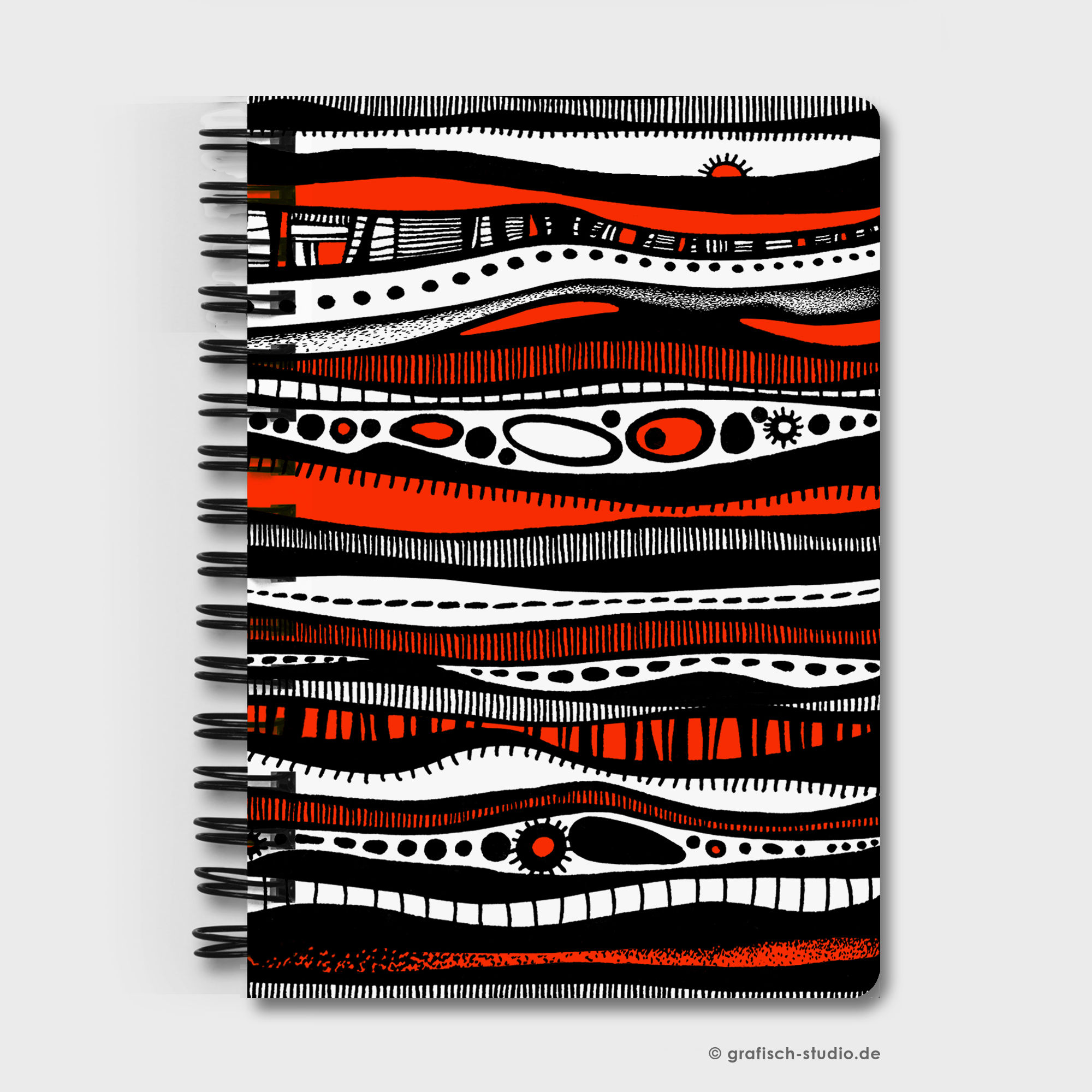 Notizblock "Geschichtet", handgemacht, A6