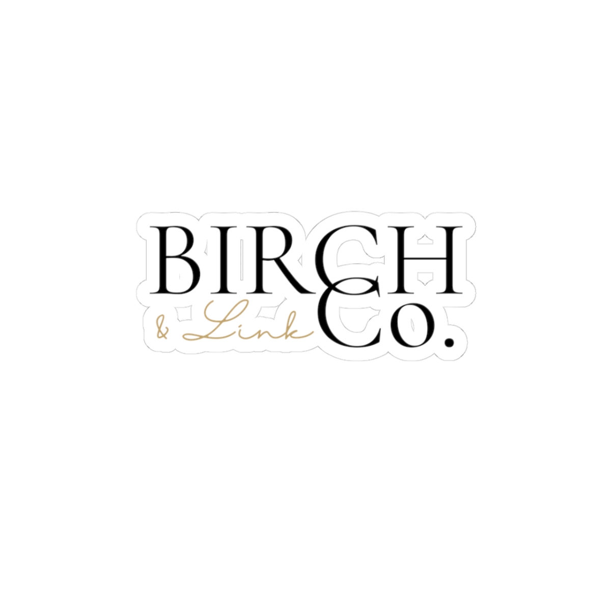 Birch & Link Co Logo Sticker (3×3) | Minimal Boutique Brand Sticker