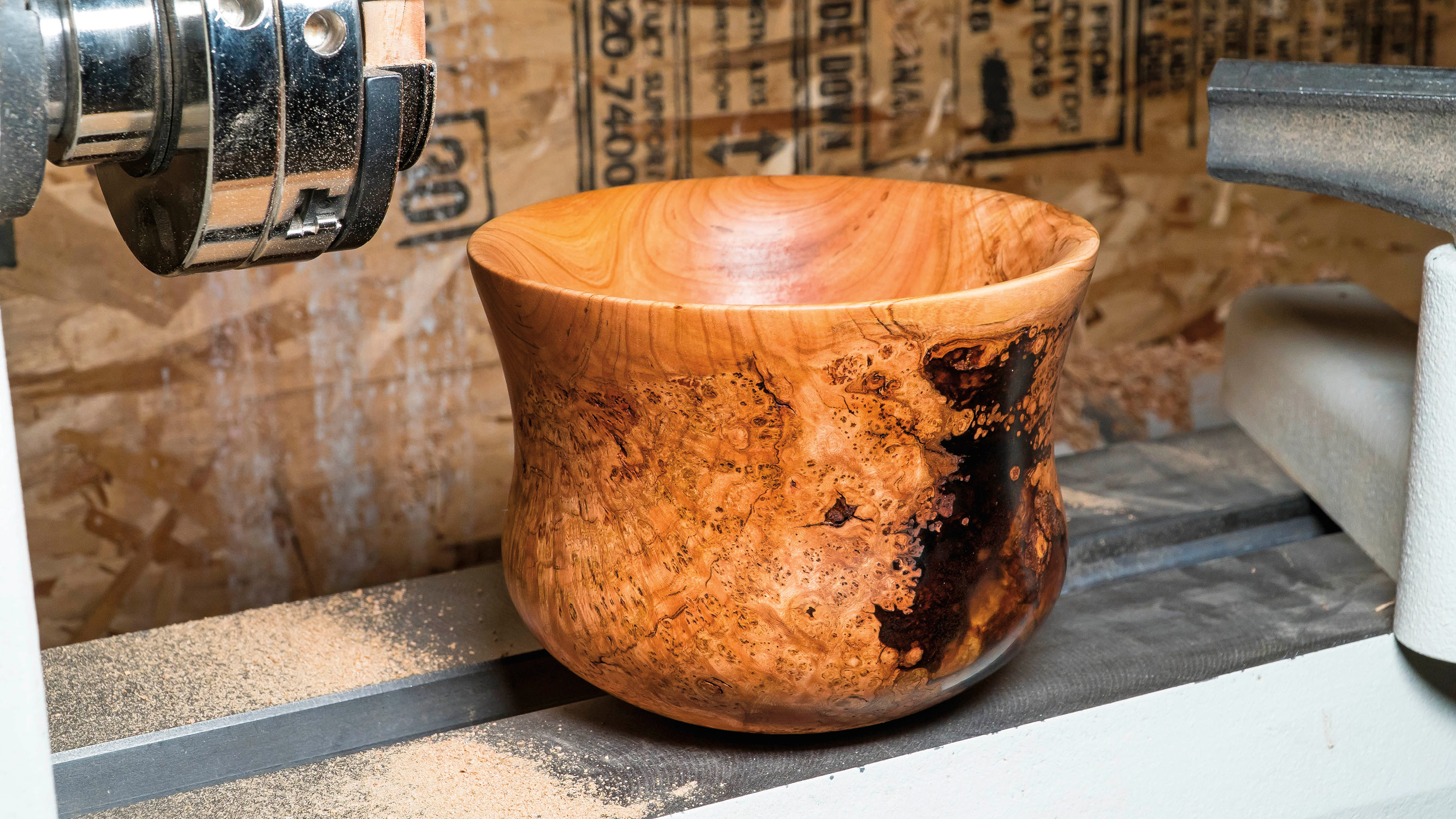Cherry Burl & Resin Bowl