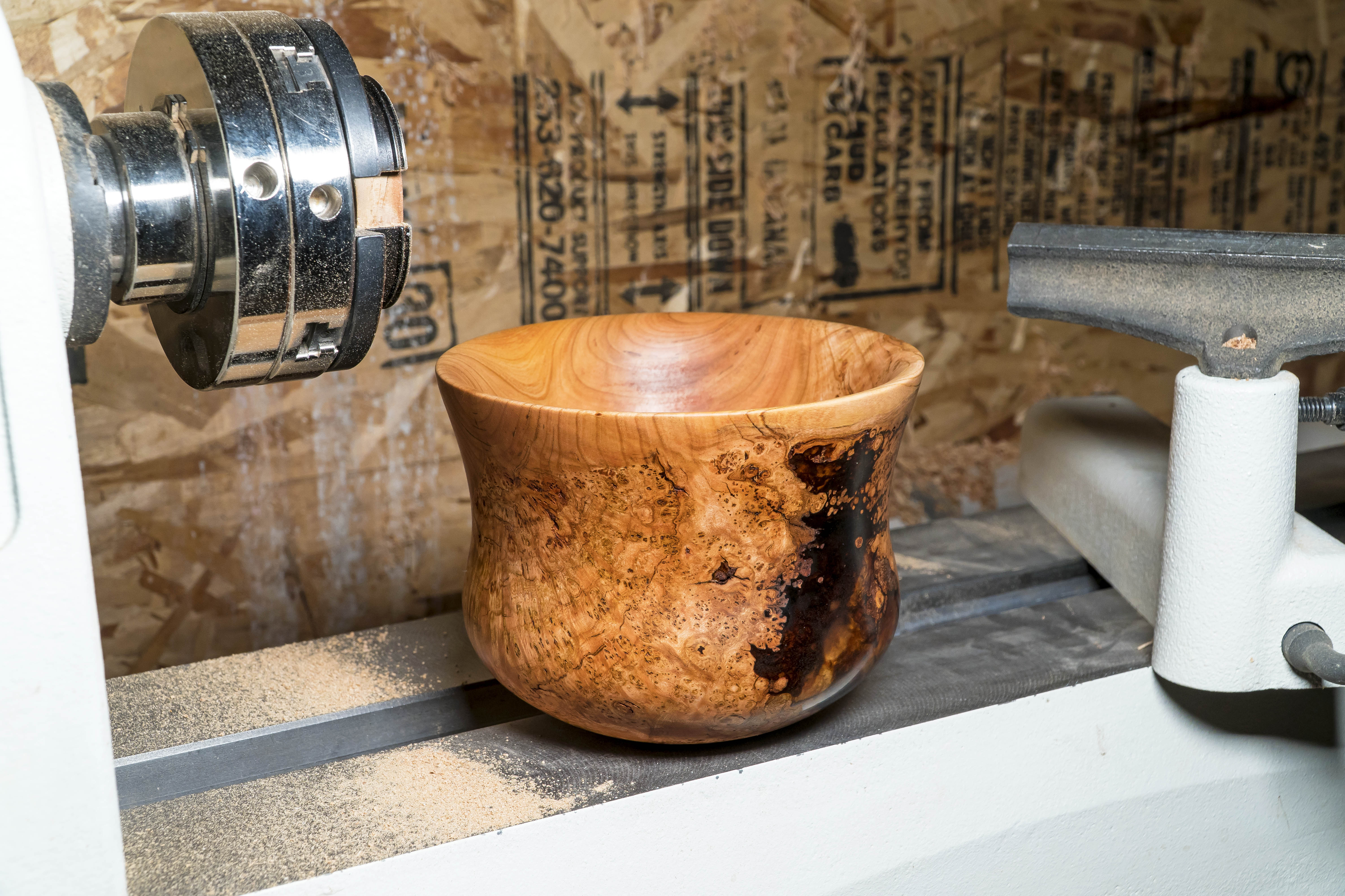 Cherry Burl & Resin Bowl
