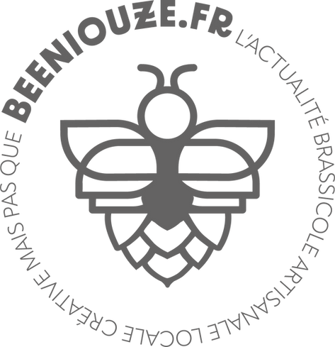 Le logo beeniouze fait référence au monde brassicole artisanal et aux craft beer