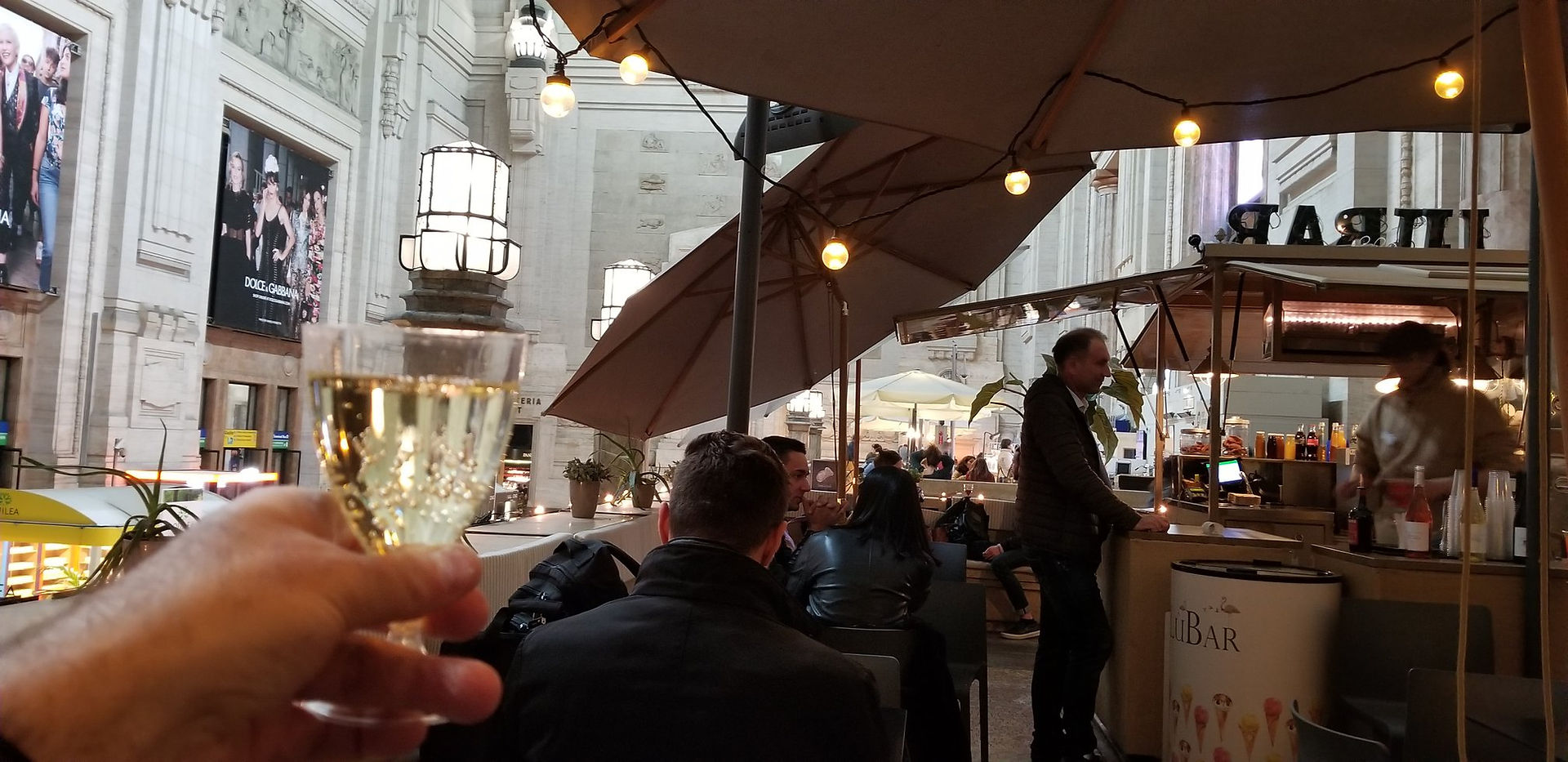 Lubar in Milan Central Station